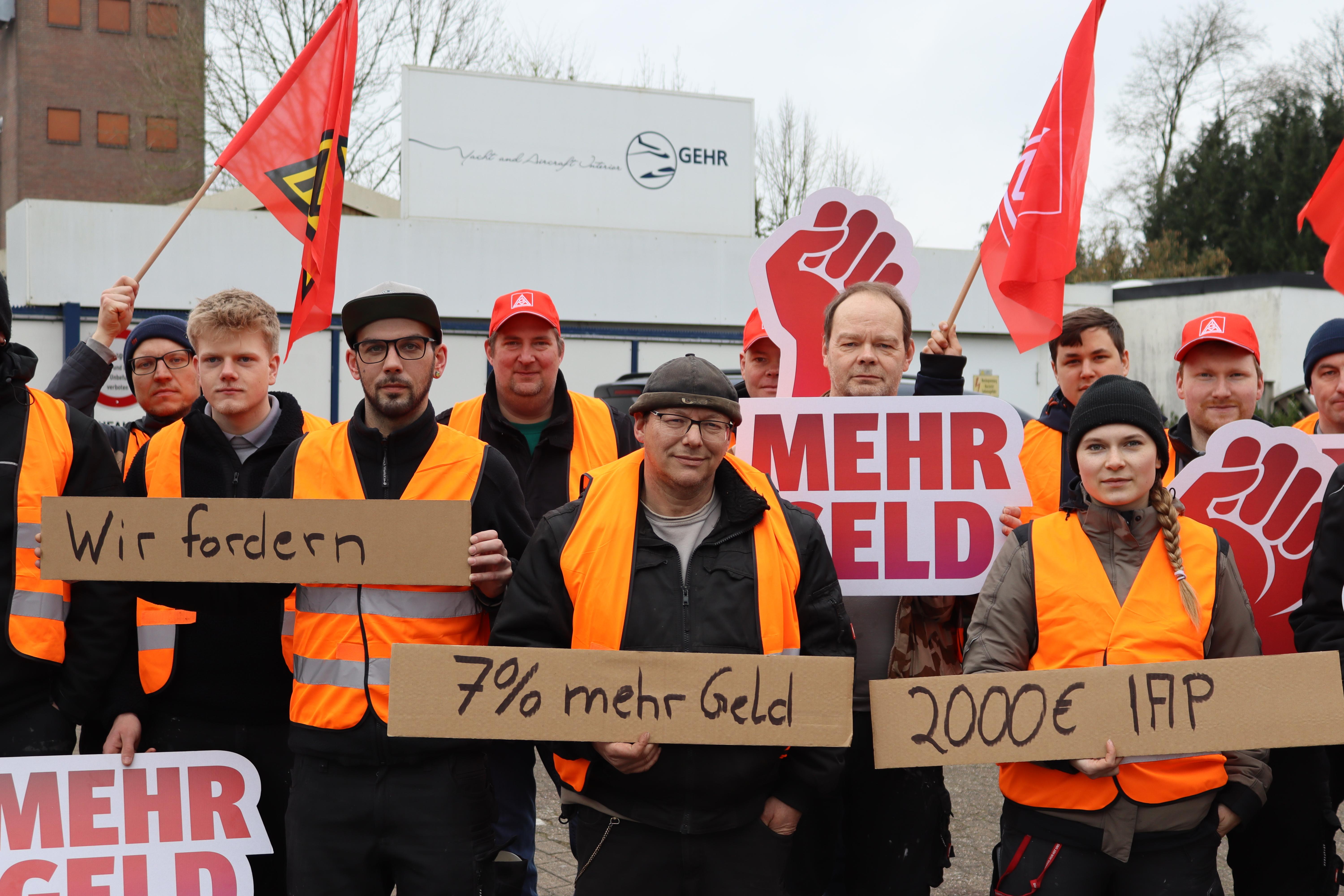 Warnstreik Gehr