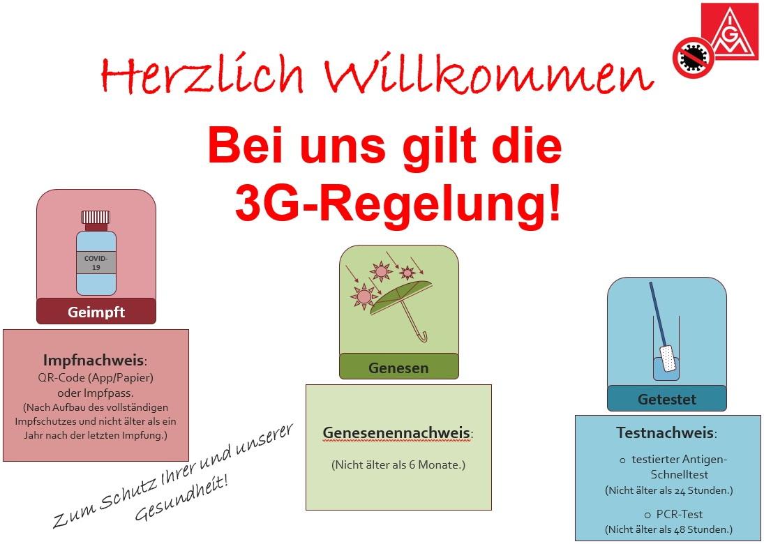 3G-Zutrittsregelung