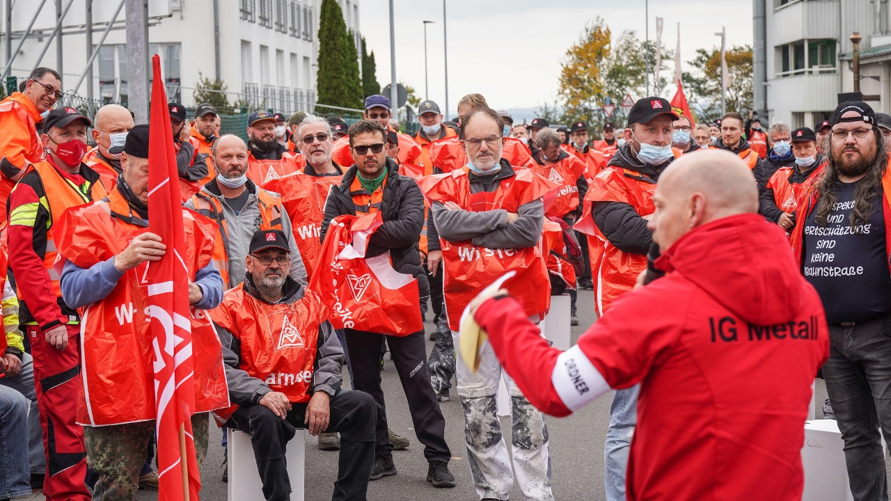 Warnstreik DFH und andere Betriebe in Simmern/Hunsrück