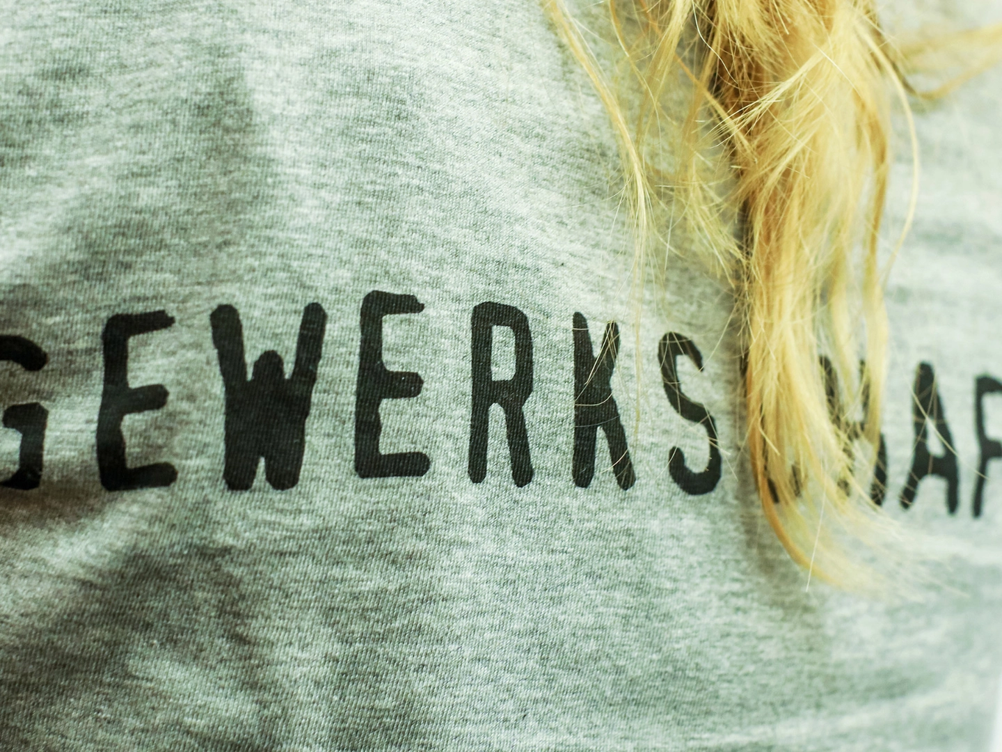 Shirt mit der Aufschrift Gewerkschaft.