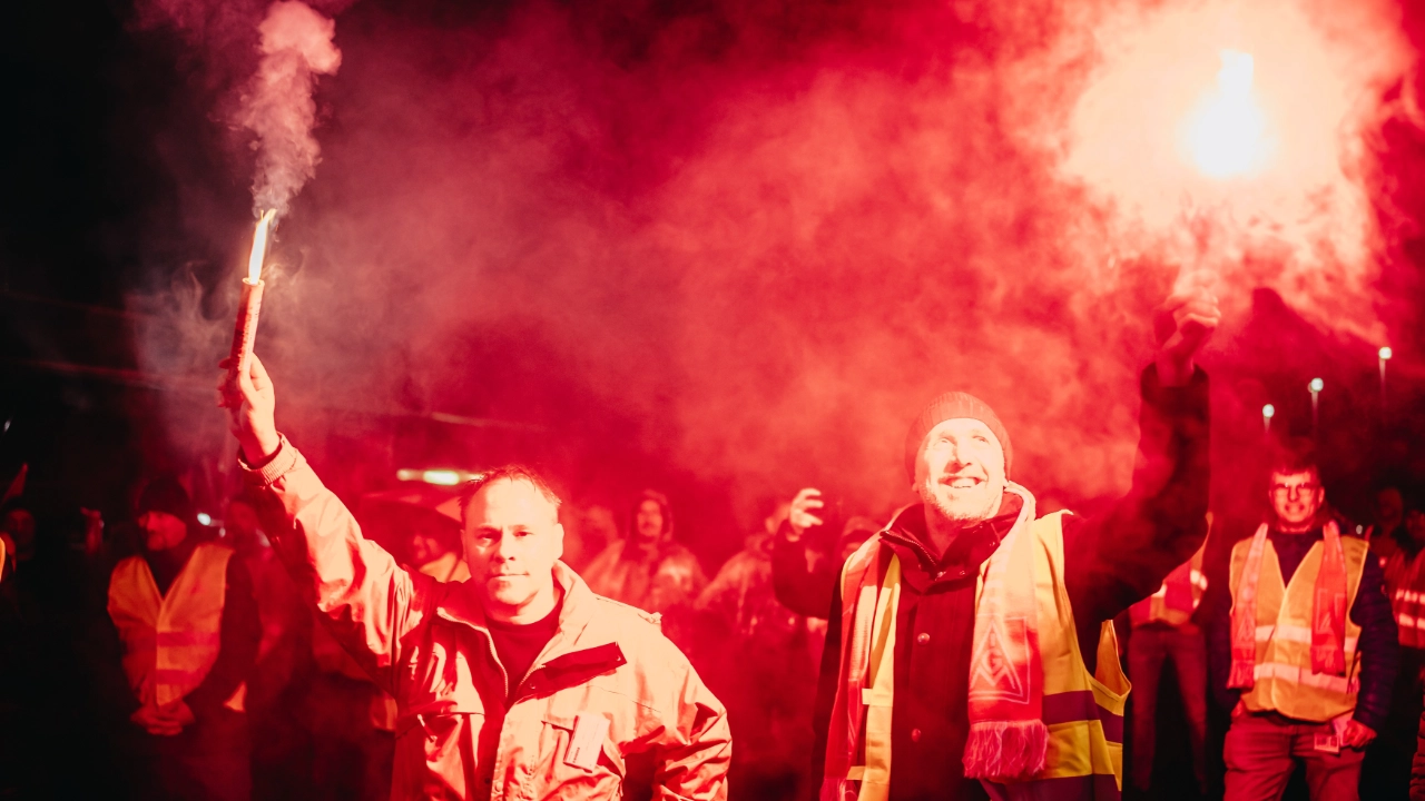 Warnstreik bei ZF in Dielingen