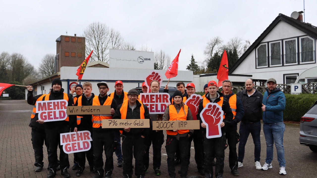 Warnstreik Gehr