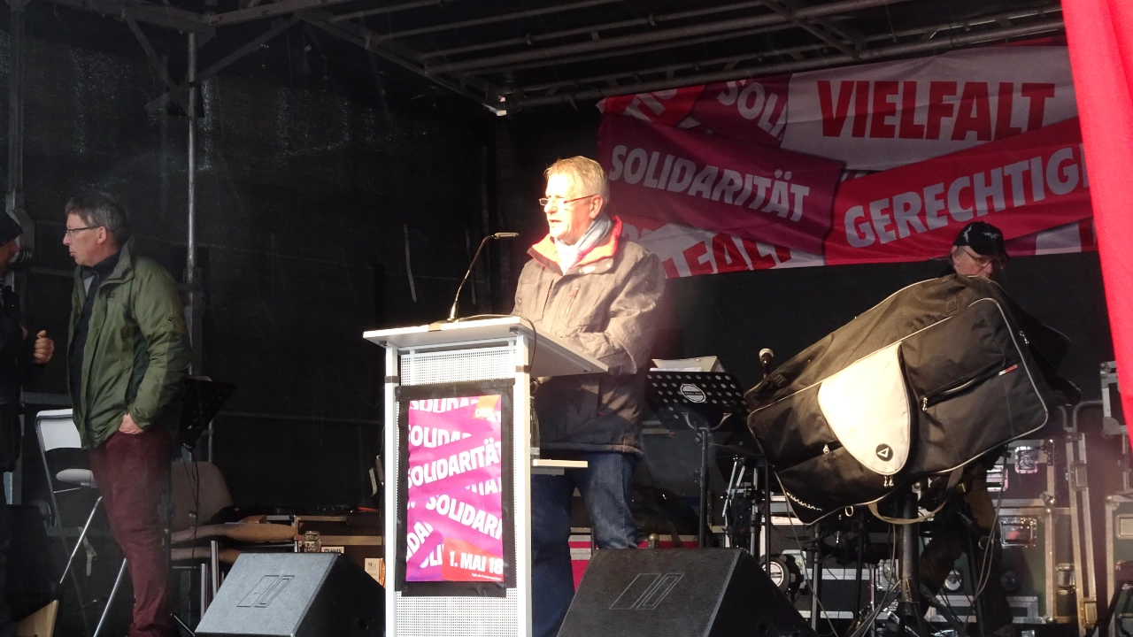 Meinhard Geiken am 1. Mai 2018 in Bremerhaven