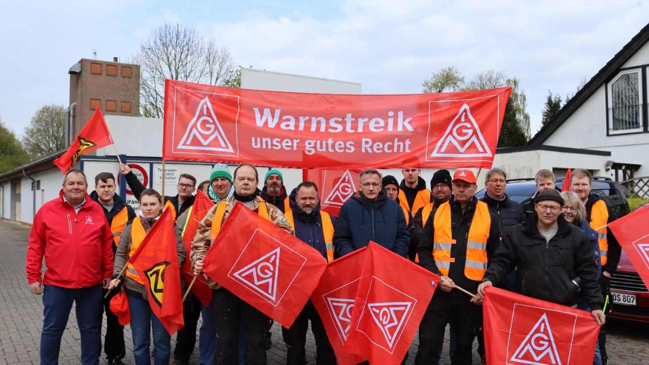 Streik bei Gehr in Lunestedt
