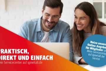 „Mein Servicecenter“: Online Angebote für Mitglieder