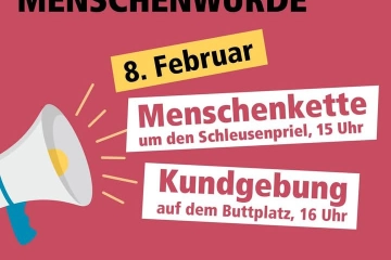 Plakat Kundgebung in Cuxhaven - 08.02.2025