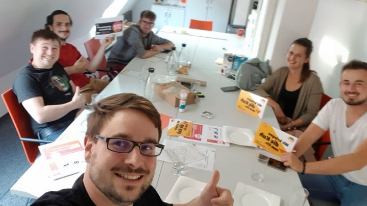 der Ortsjugendausschuss im Juli 2020