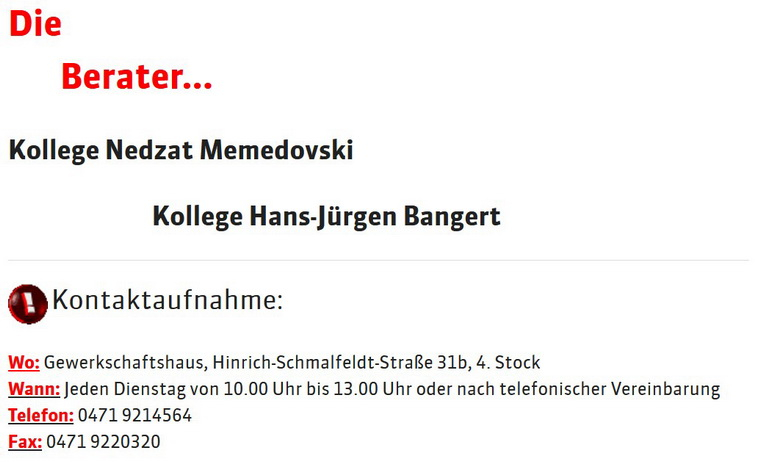 Erwerbslosenberatung