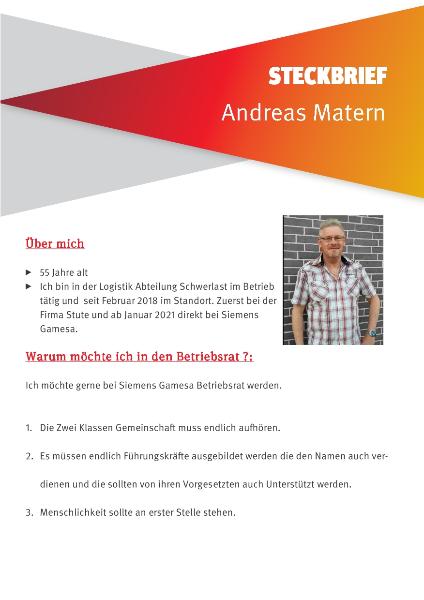Listenplatz 27 - Andreas Matern