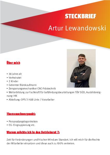 Listenplatz 08 - Artur Lewandowski