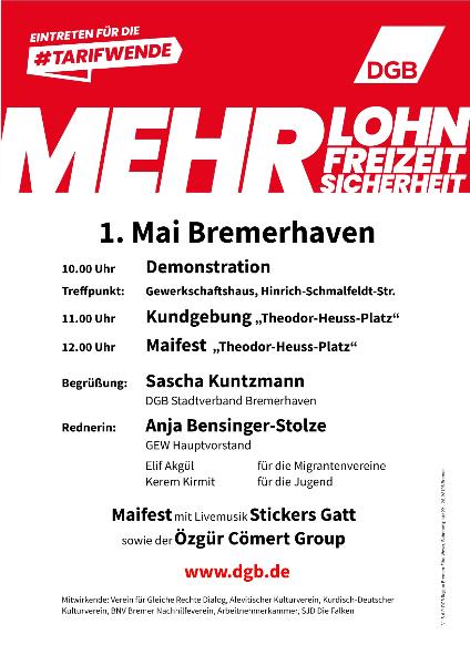 1. Mai 2024 Bremerhaven