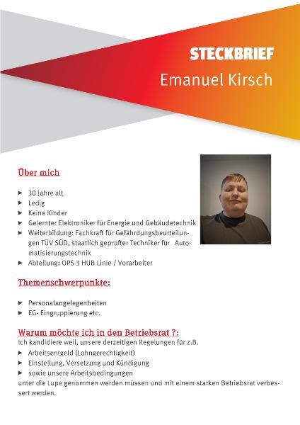 Listenplatz 20 - Emanuel Kirsch