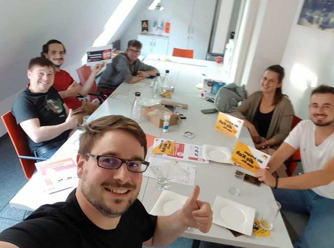 der Ortsjugendausschuss im Juli 2020