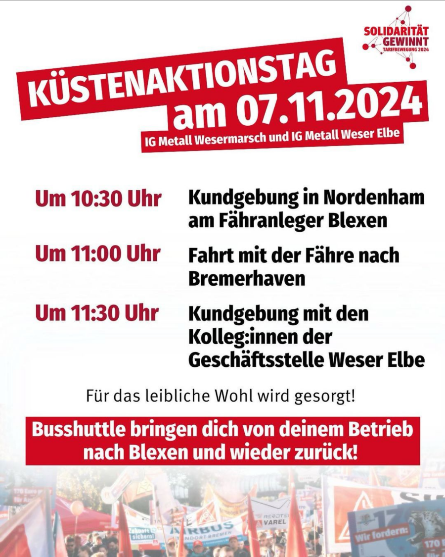 IGM Küstenaktionstag 2024